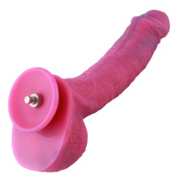 HISMITH 9,7" zakřivené silikonové dildo se systémem KliLok, silikonový prášek na baterku Dildo - série Fantasy star