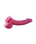 HISMITH 9,7" zakřivené silikonové dildo se systémem KliLok, silikonový prášek na baterku Dildo - série Fantasy star