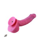 HISMITH 9,7" zakřivené silikonové dildo se systémem KliLok, silikonový prášek na baterku Dildo - série Fantasy star