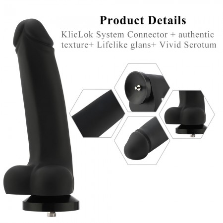 Hismith 11,4" Glatter Silikon-Riesendildo für Hismith Premium Sexmaschine, mit KlicLok-System