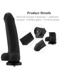11,4" hladké silikonové dildo Hismith pro prémiový sexuální stroj Hismith se systémem KlicLok