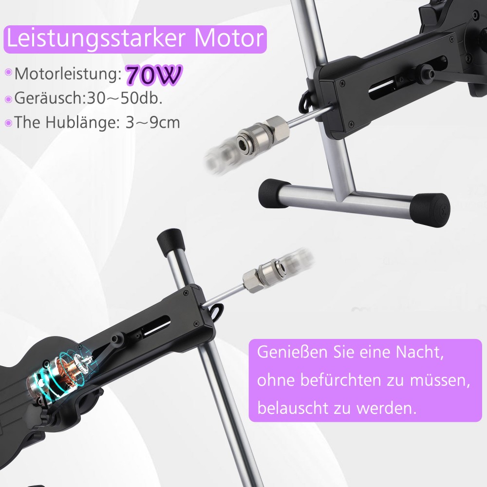 Mini Sex Machine Hismith con sistema KlicLok, macchina dell'amore controllata da APP, AK-09