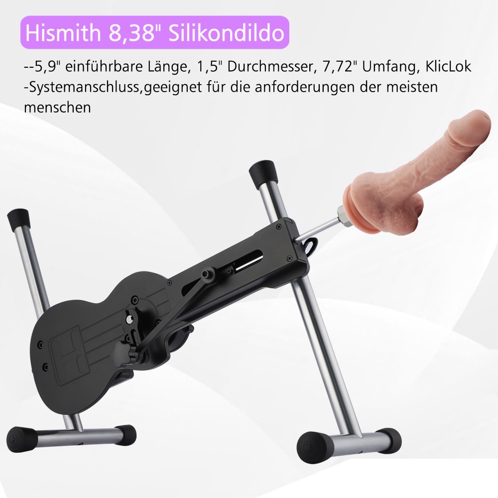 Mini Sex Machine Hismith con sistema KlicLok, macchina dell'amore controllata da APP, AK-09