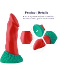 Hismith 21,84 cm Glat Silikone Dildo - Aftageligt KlicLok System - Amazing Series