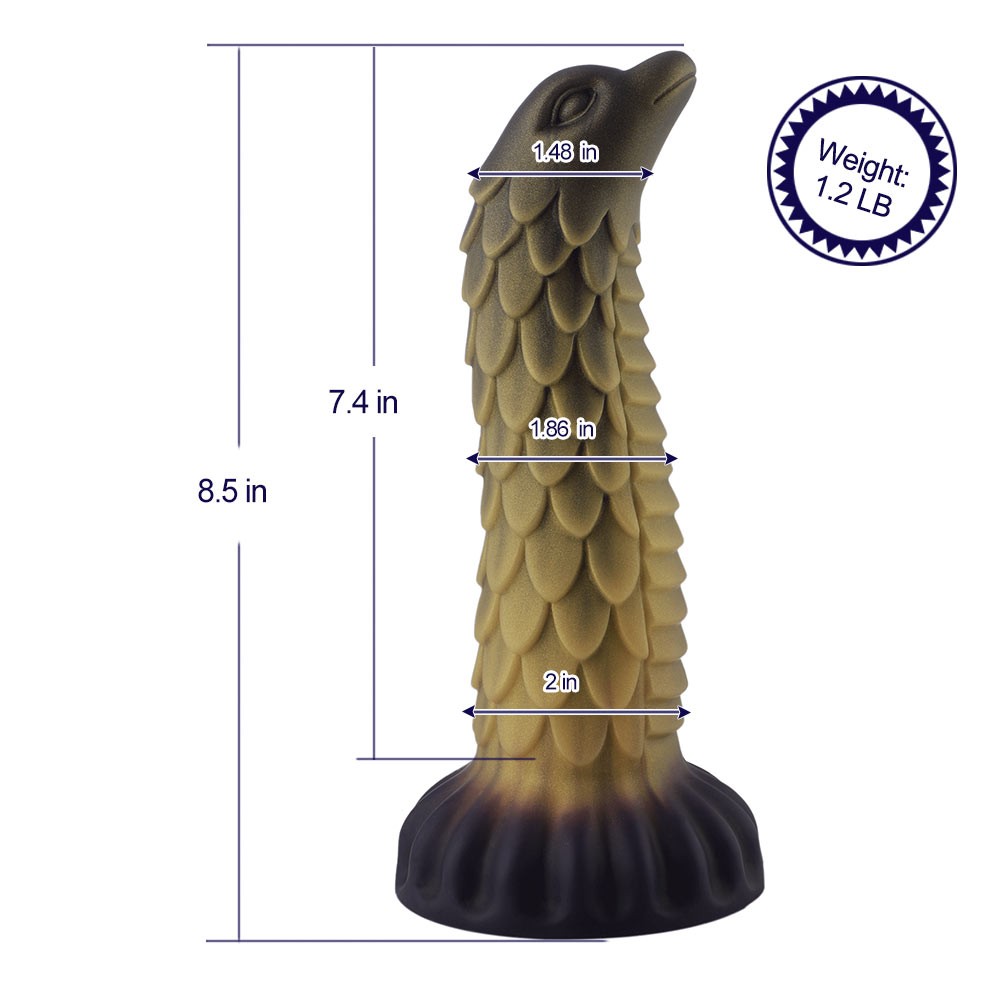 Hismith 21,59 cm Scale Beast Silikondildo