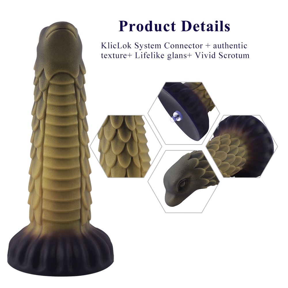 Hismith 21,59 cm Scale Beast Silikondildo