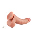 Hismith 23,11 cm dildo med dobbel tetthet med årer, buet dildo med KlicLok-system for Hismith-maskin