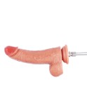 Hismith 23,11 cm dildo med dobbel tetthet med årer, buet dildo med KlicLok-system for Hismith-maskin