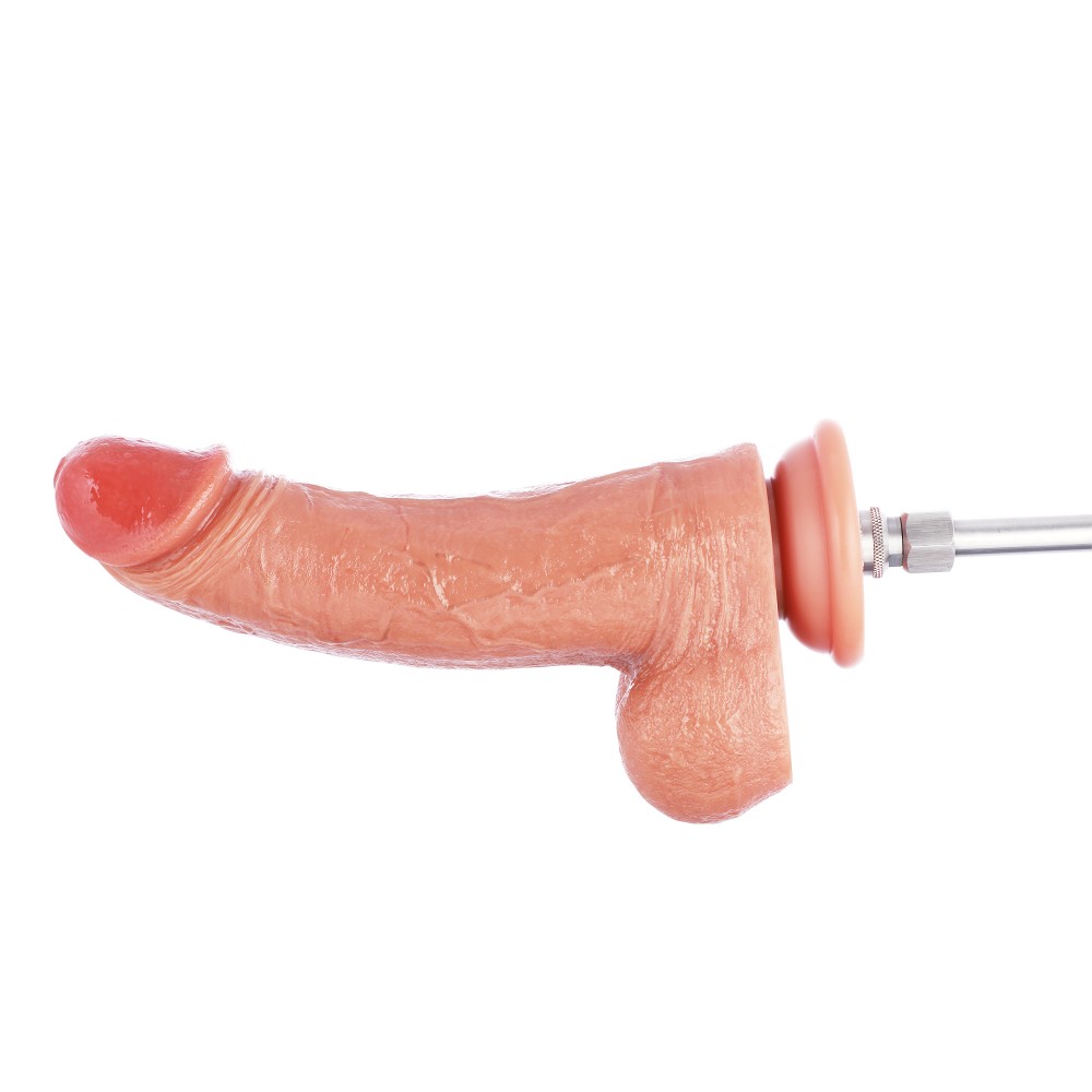 Hismith 23.11 cm Dual-density dildo with veins, Curved Dildo with KlicLok system for Hismith machine