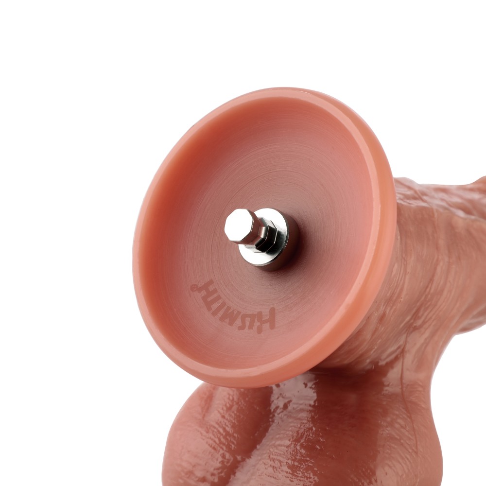 Hismith silicone Dildo 21.48 cm insertable length, Flesh color Silicone Material KlicLok System