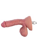 Hismith 21,48 cm / 25,90 cm dildo med dobbel tetthet med årer, 16,51 cm / 18,99 cm kan settes inn