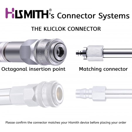Adattatore a molla Hismith per Sex Machine Premium Connector Connettore di sistema Cliclok