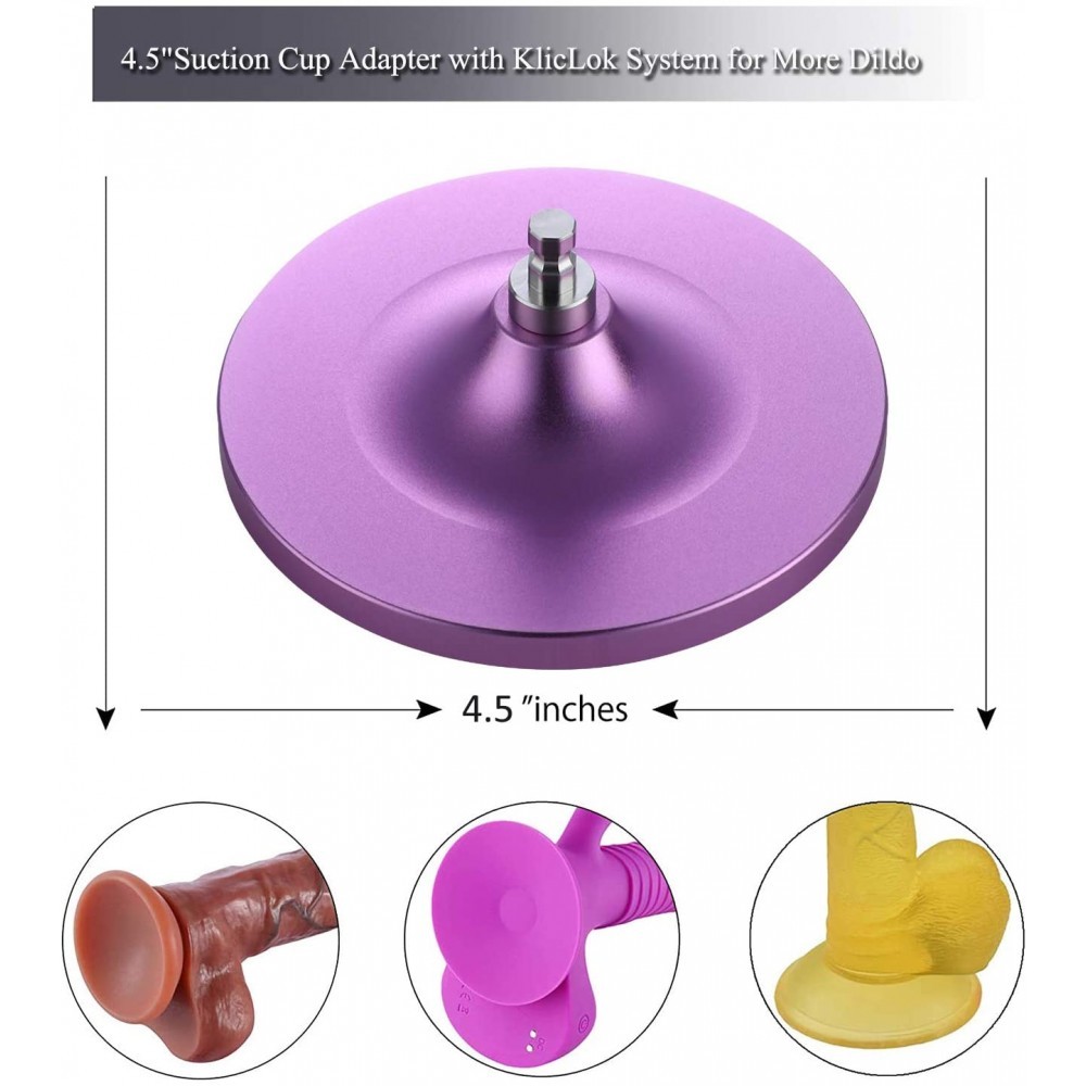 Hismith 4,5-Zoll-Saugnapfadapter mit KlicLok-System, aktualisierter Universal-Dildohalter
