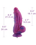 Balíček Hismith Noble Purple Sex Machine se 4 dildy Fantasy
