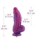 Hismith Noble Purple Sex Machine Bundle med 4 Fantasy Dildoer