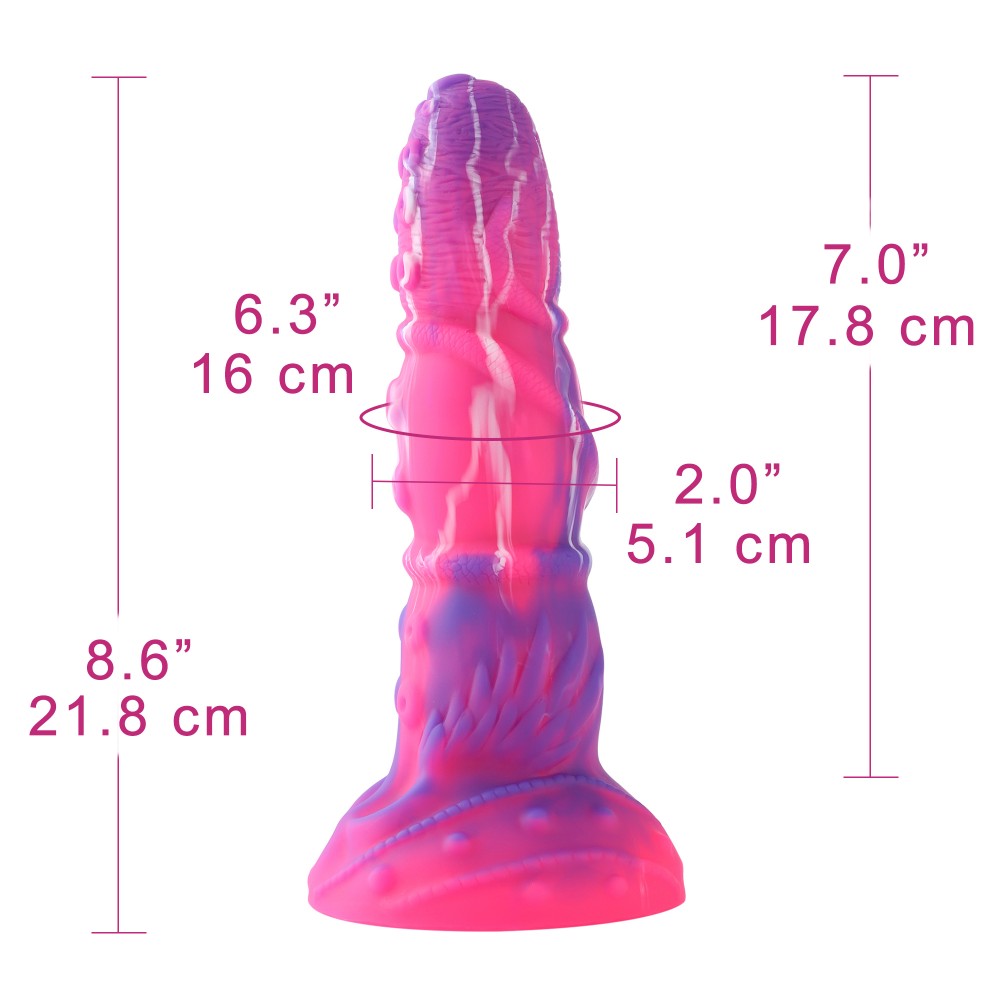 Hismith Passionate Red Sex Machine Bundle med 4 Fantasy Dildos