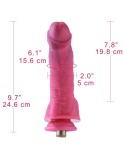 Hismith Passionate Red Sex Machine Bundle med 4 Fantasy Dildoer