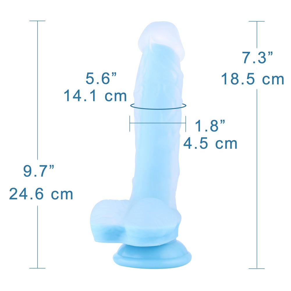 Hismith Elegant Blue Sex Machine Bundle con 4 Fantasy Dildo