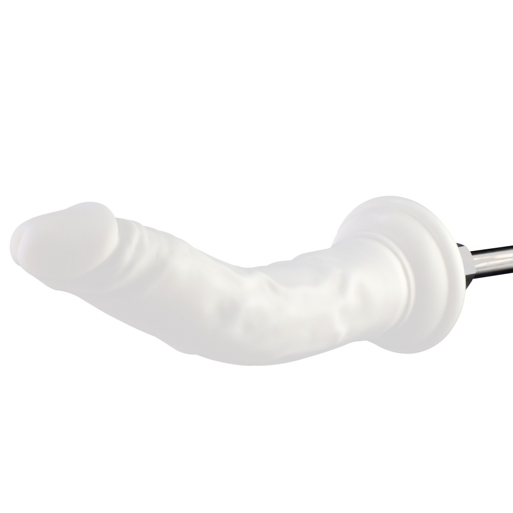 Hismith 18,99cm silikonové dildo se systémem Kliclok, anální potěšení, bílé