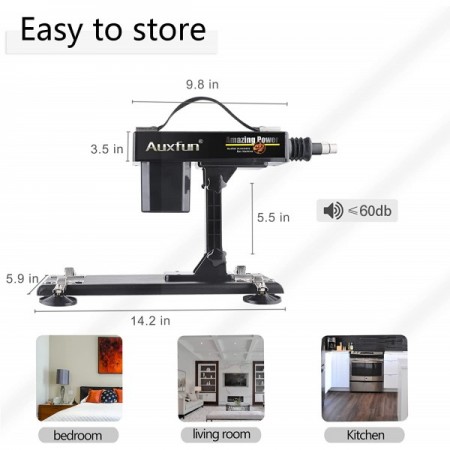 Hismith Basic Automatic Fucking Machine für Paare mit acht 3XLR System Sex Machine Attachments