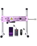 Hismith Premium Sex Machine With 20,5 cm Silicone Dildo, Kliclok System Love Machine With Remote Control Edition, Noble Purple