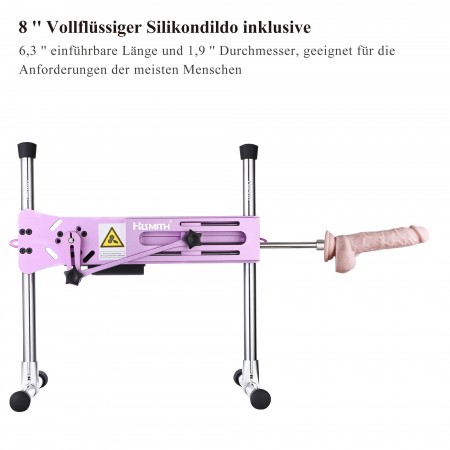 Hismith Premium Sex Machine med 8 "Silicone Dildo, Kliclok System Love Machine med Remote Control Edition, Noble Purple