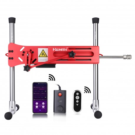Hismith Premium Sex Machine mit 8 "Silikon Dildo, Kliclok System Love Machine mit Fernbedienung Edition, Elgenece Red Hismith Premium Sex Machine mit 8 "Silikon Dildo, Kliclok System Love Machine mit Fernbedienung Edition, Elgenece Red