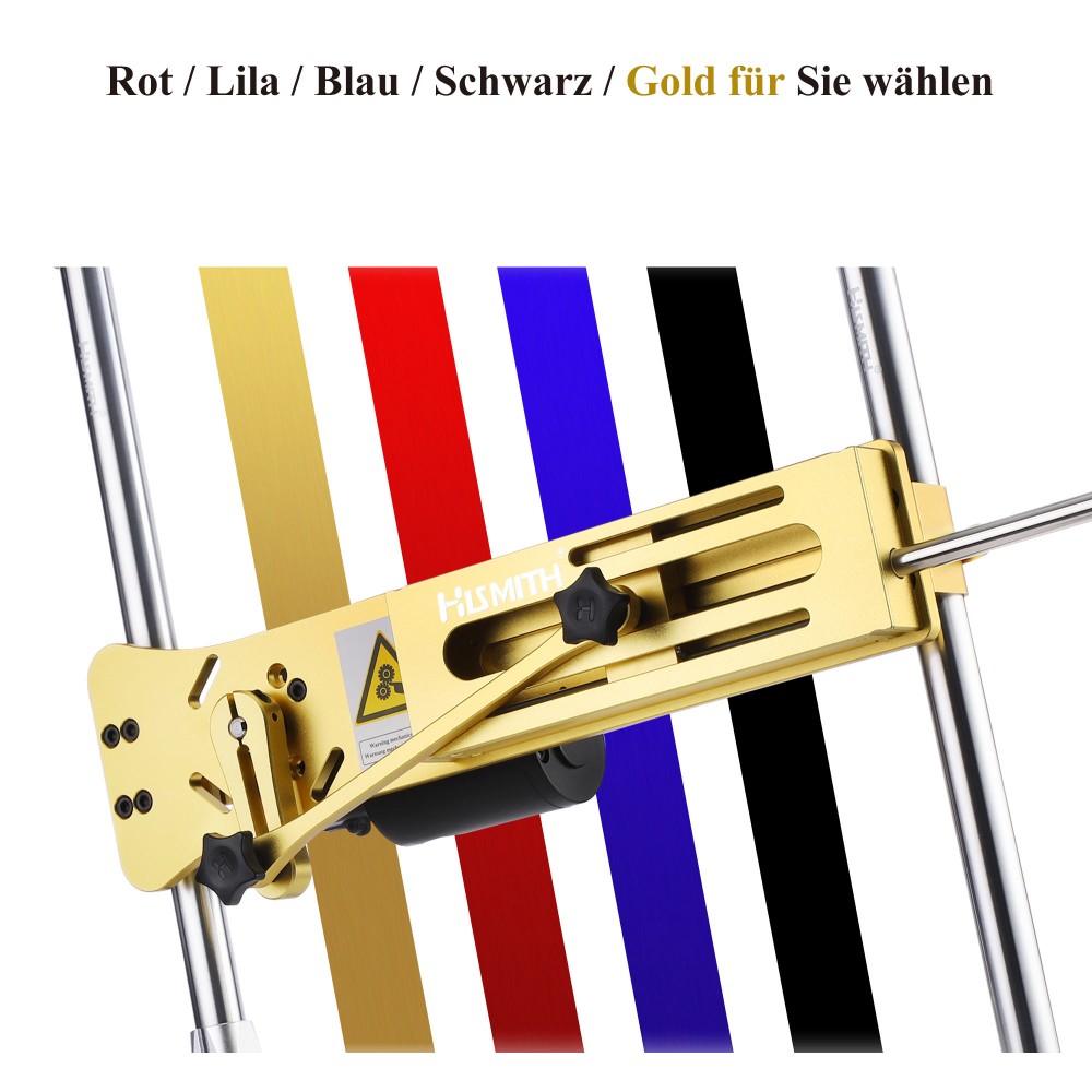 Hismith Premium Sex Machine With 8" Silicone Dildo, Kliclok System Love Machine With Remote Control Edition (Luxury Golden)