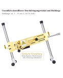 Hismith Premium Sexmaschine, mit 20,5 cm Dildo Fernbedienung & Tasche (Special Edition: Luxus Gold)
