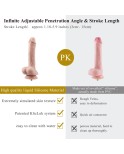 Hismith Luxury Golden Sex Machine Bundle con 4 Fantasy Dildo