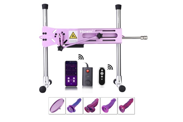 Hismith Noble Purple Sex Machine Bundle con 4 Fantasy Dildo
