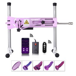 Hismith Noble Purple Sex Machine Bundle med 4 Fantasy Dildoer