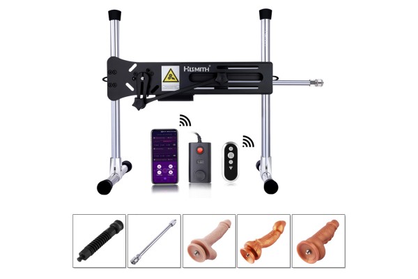 Hismith Premium Sex Machine, APP-gesteuerte Liebesmaschine mit Drachendildo
