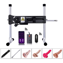 Hismith Premium Sex Machine, bezprzewodowa, zdalnie sterowana maszyna Love With Bundle Attachments