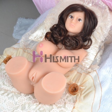 3D Realistic Solid Full Silicone Sex Doll with Long Wig for Men