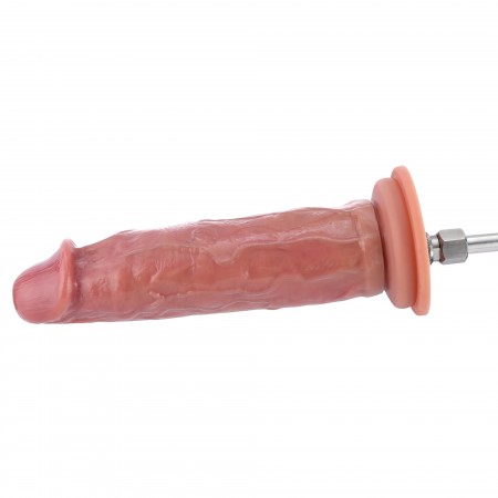 Hismith 9.1" Silikondildo, 8.35" einschiebbare Länge, Vibrations- und Rotationsfunktion mit KlicLok System, Größe M