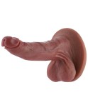 Hismith 8.86" Silicone Dildo, 7.1" Insertable Length, 3D ball with Big suction cup, KlicLok system