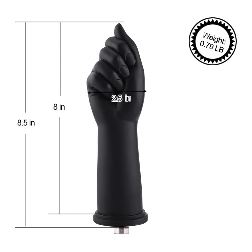 Hismith 8.5" Faust Silikon Dildo für Premium Sex Maschine mit KlicLok System