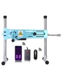 Hismith Premium Sex Machine z 20.5cm silikonowym wibratorem, Kliclok System Love Machine z pilotem Edition (Venecian Blue)