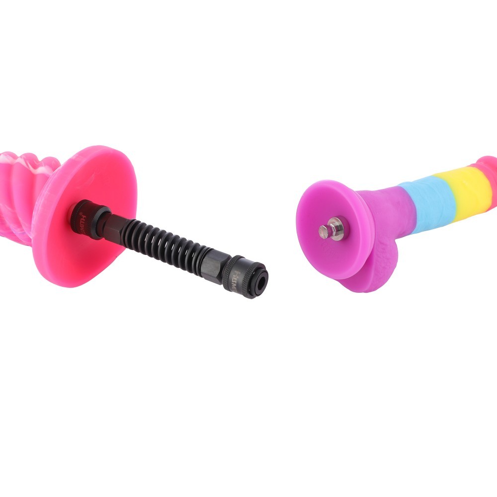 Hismith KlicLok System Dual-Coupler med fjeder, tovejsforbindelse til dildoer med KlicLok System