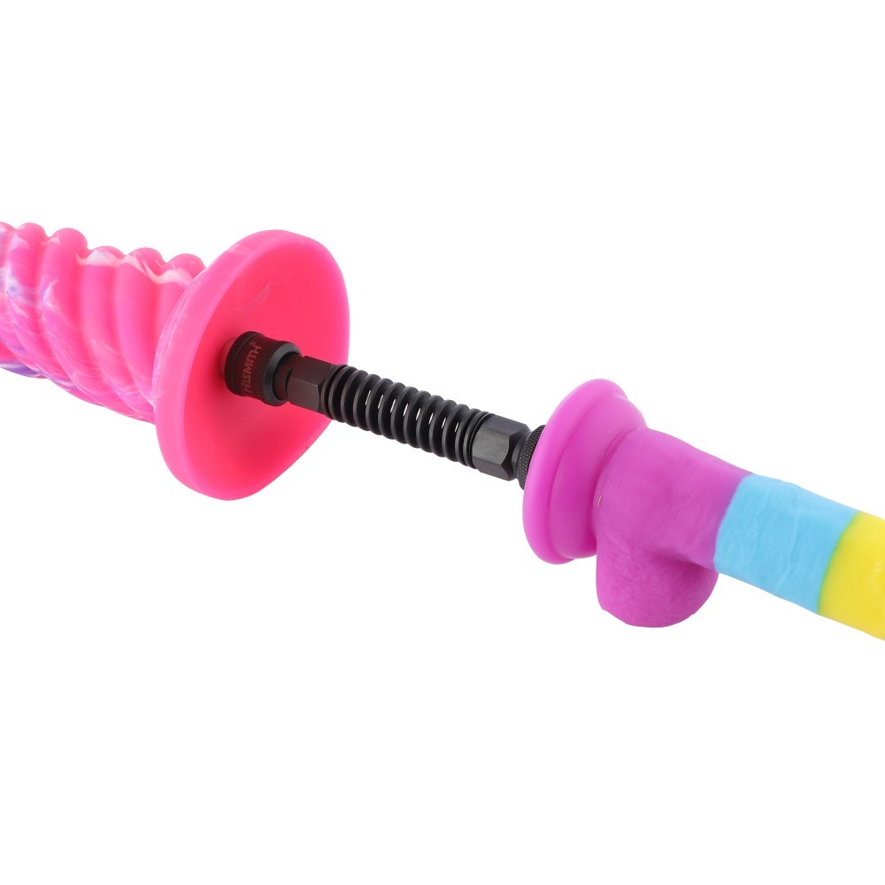 Hismith KlicLok System Dual-Coupler med fjeder, tovejsforbindelse til dildoer med KlicLok System