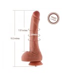 Dildo Oblato in silicone Hismith da 10,2" con sistema KlicLok per la macchina del sesso Hismith Premium - Serie Amazing