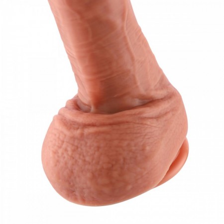 Hismith 10.2" oblé silikonové dildo se systémem KlicLok pro Hismith Premium Sex Machine - Amazing Series