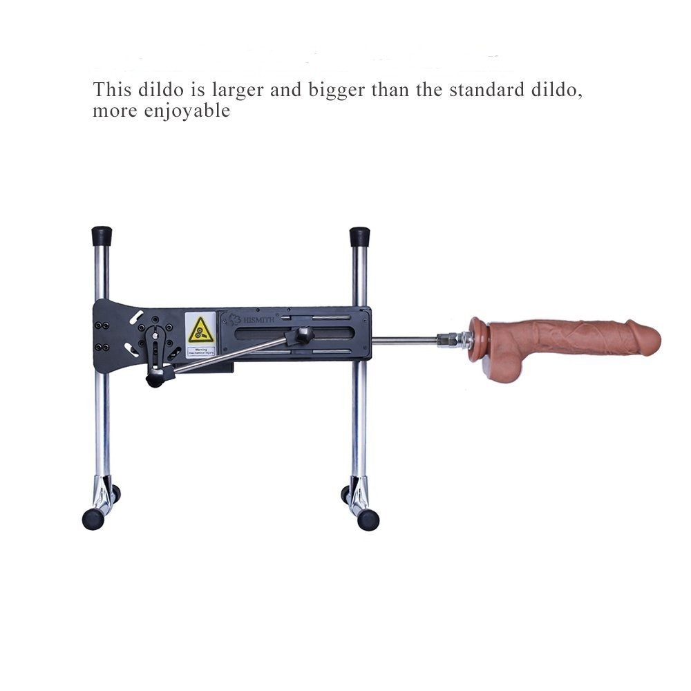 9.1" Silikon Dildo för Hismith Sex Machine med KlicLok-kontakt, 7.5" Längd som kan sättas in. Kaffe