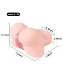 Realistischer Arsch-Masturbator mit Saug- und Vibrationsvorrichtung für intensive Stimulation