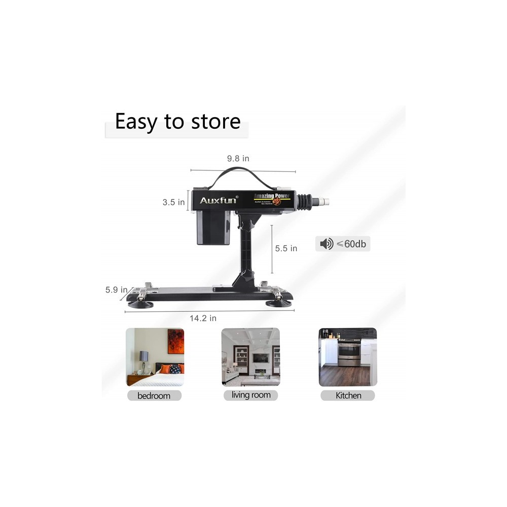 Hismith Basic Automatic Couple Sex Machine with Two 3XLR System Sex Machine Attachments