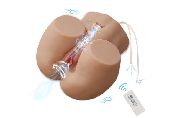Life size Half Body Sex Doll, Lorna sucking vibrating ass, Realistic Silicone Sex Doll