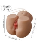Life size Half Body Sex Doll, Lorna sucking vibrating ass, Realistic Silicone Sex Doll