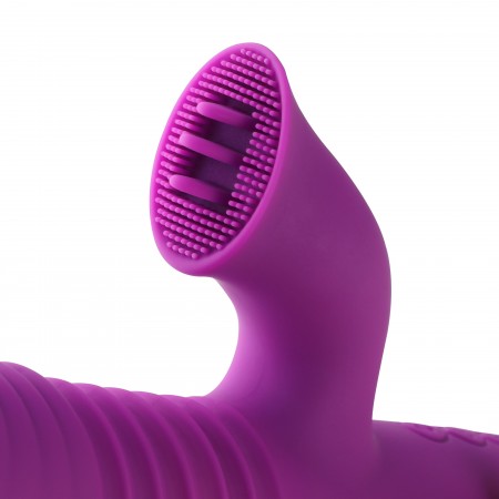 Hismith Conner Vibrerende Teleskopisk Vibrator Vagina Klitoris Stimulering Dildo Massasjeapparat