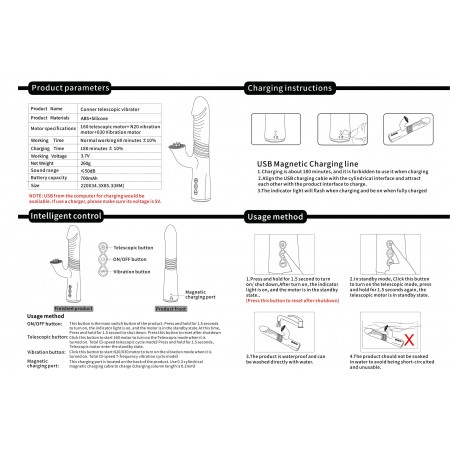 Hismith Conner Vibrante Telescopico Vibratore Vagina Clitoride Stimolazione Dildo Massaggiatore